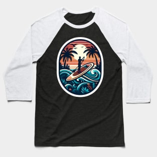 Paddle Boarding Baseball T-Shirt